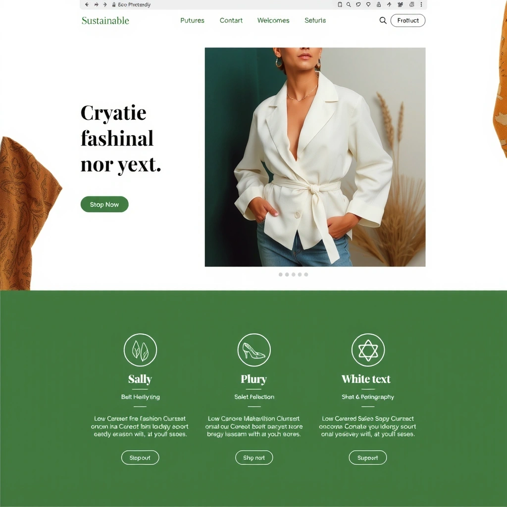 EcoFashion marketplace design